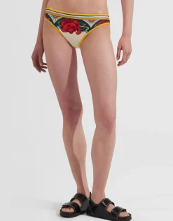 La DoubleJ Moda Mare<Bikini BottomTaormina Plac&eacute;e Ivory in Lycra