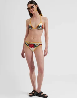 La DoubleJ Moda Mare<Bikini BottomTaormina Plac&eacute;e Ivory in Lycra