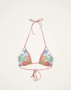La DoubleJ Moda Mare<Bikini TopGrenadilla Placée Off White in Lycra
