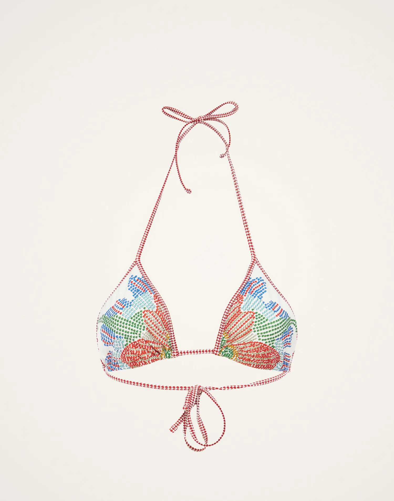 La DoubleJ Moda Mare<Bikini TopGrenadilla Placée Off White in Lycra