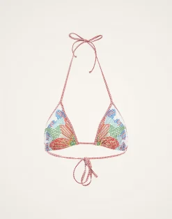 La DoubleJ Moda Mare<Bikini TopGrenadilla Placée Off White in Lycra