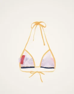 La DoubleJ Moda Mare<Bikini TopTaormina Placée Ivory in Lycra