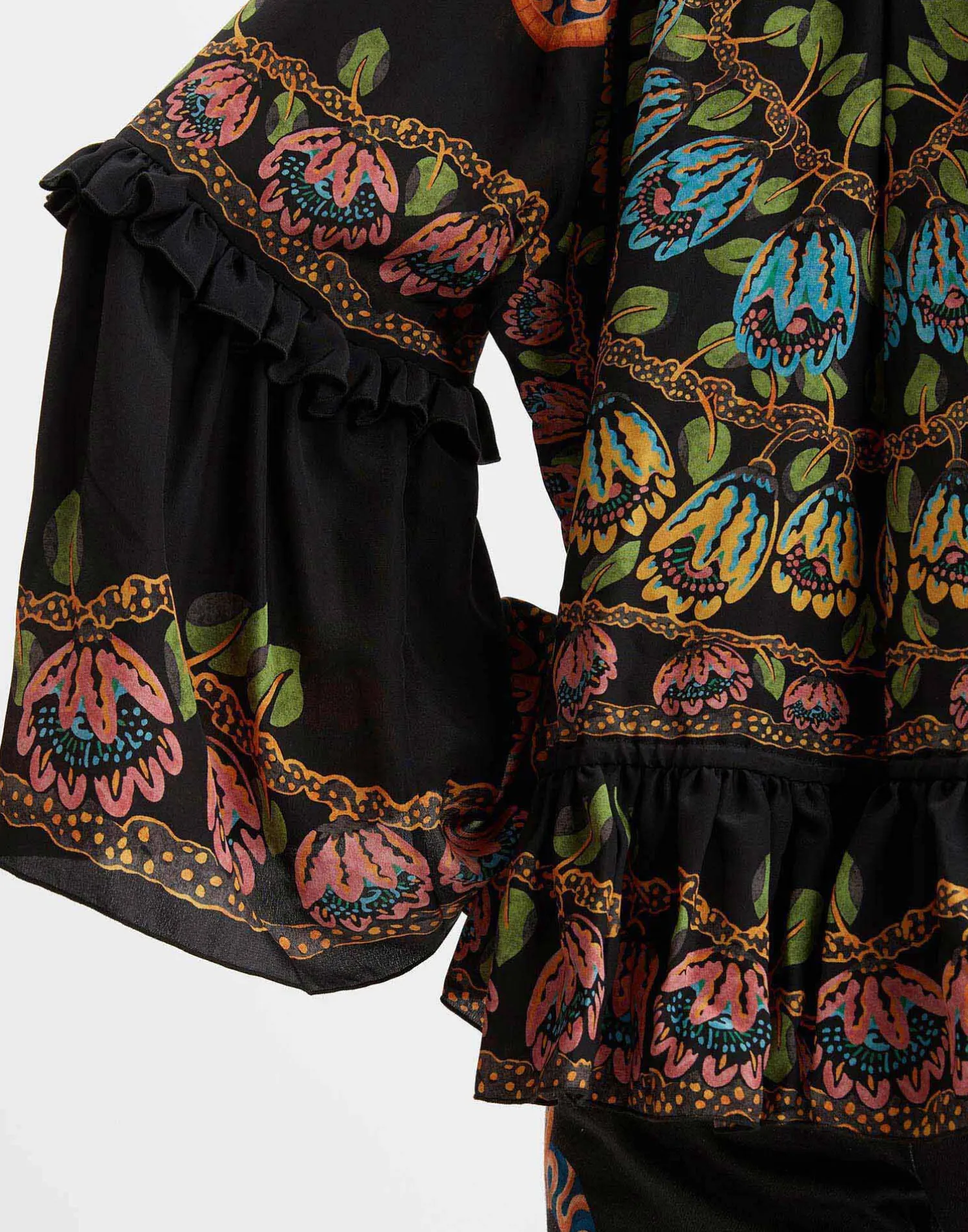 La DoubleJ Camicie E Top<Boho BlouseEve Black in Crepe De Chine