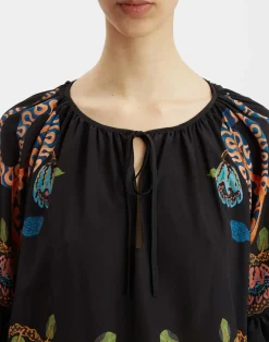 La DoubleJ Camicie E Top<Boho BlouseEve Black in Crepe De Chine