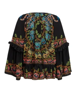 La DoubleJ Camicie E Top<Boho BlouseEve Black in Crepe De Chine