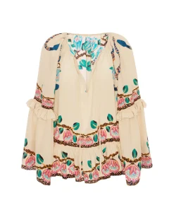 La DoubleJ Camicie E Top<Boho BlouseEve Ecru in Crepe De Chine