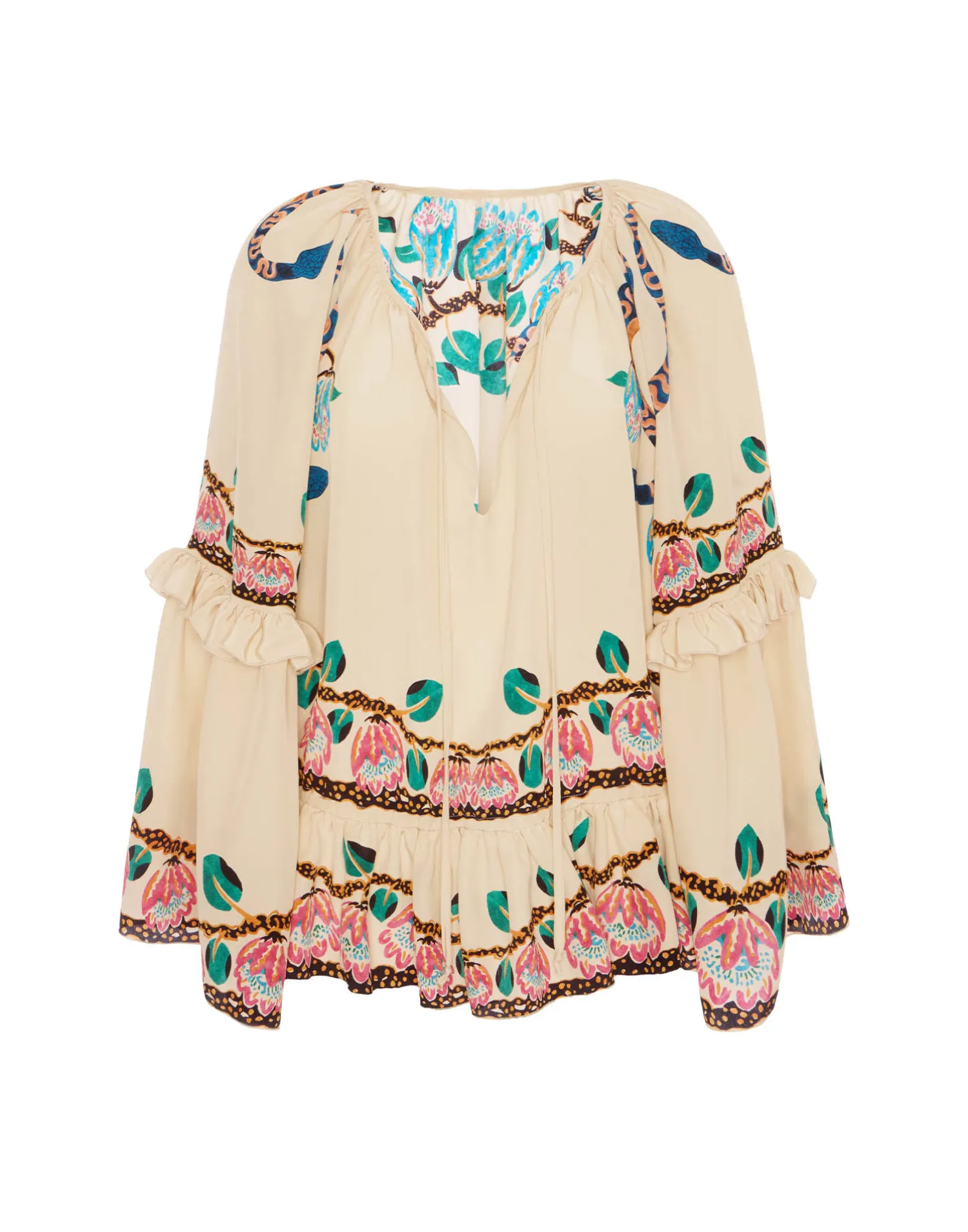La DoubleJ Camicie E Top<Boho BlouseEve Ecru in Crepe De Chine
