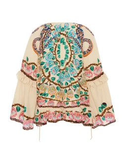 La DoubleJ Camicie E Top<Boho BlouseEve Ecru in Crepe De Chine