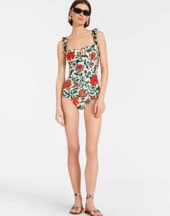 La DoubleJ Moda Mare<Boop SwimsuitDragonflower Mini Multicolor in Lycra