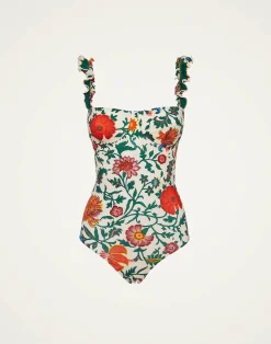 La DoubleJ Moda Mare<Boop SwimsuitDragonflower Mini Multicolor in Lycra