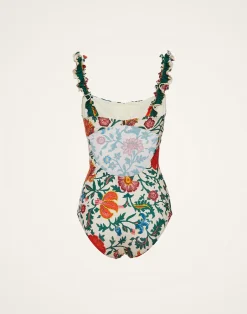 La DoubleJ Moda Mare<Boop SwimsuitDragonflower Mini Multicolor in Lycra