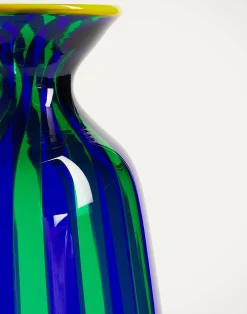 La DoubleJ Vasi|Home Décor<Bottiglia Vase (Smooth)Blu/Verde in Glass