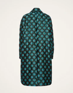 La DoubleJ Capispalla<Boxy CoatWinter Sun Emerald in Jacquard
