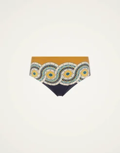 La DoubleJ Moda Mare<Boy BriefMudejar Plac&eacute;e Blue in Supreme Lycra
