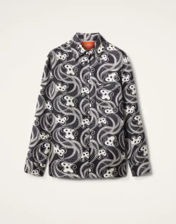La DoubleJ Camicie E Top<Boy ShirtAperol Black & White in Silk Twill