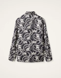 La DoubleJ Camicie E Top<Boy ShirtAperol Black & White in Silk Twill