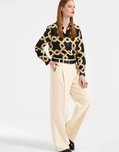 La DoubleJ Camicie E Top<Boy ShirtTackle Black in Silk Twill