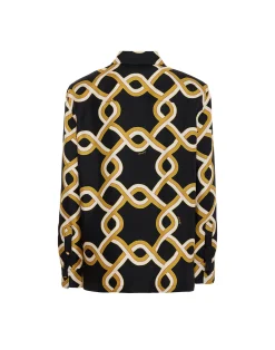 La DoubleJ Camicie E Top<Boy ShirtTackle Black in Silk Twill