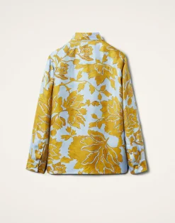 La DoubleJ Party Dressing<Boy ShirtTangle Light Blue in Silk Twill