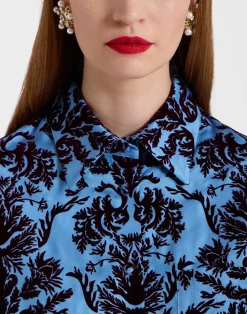 La DoubleJ Camicie E Top<Boy ShirtVaudeville Light Blue in Jacquard
