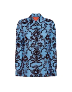 La DoubleJ Camicie E Top<Boy ShirtVaudeville Light Blue in Jacquard