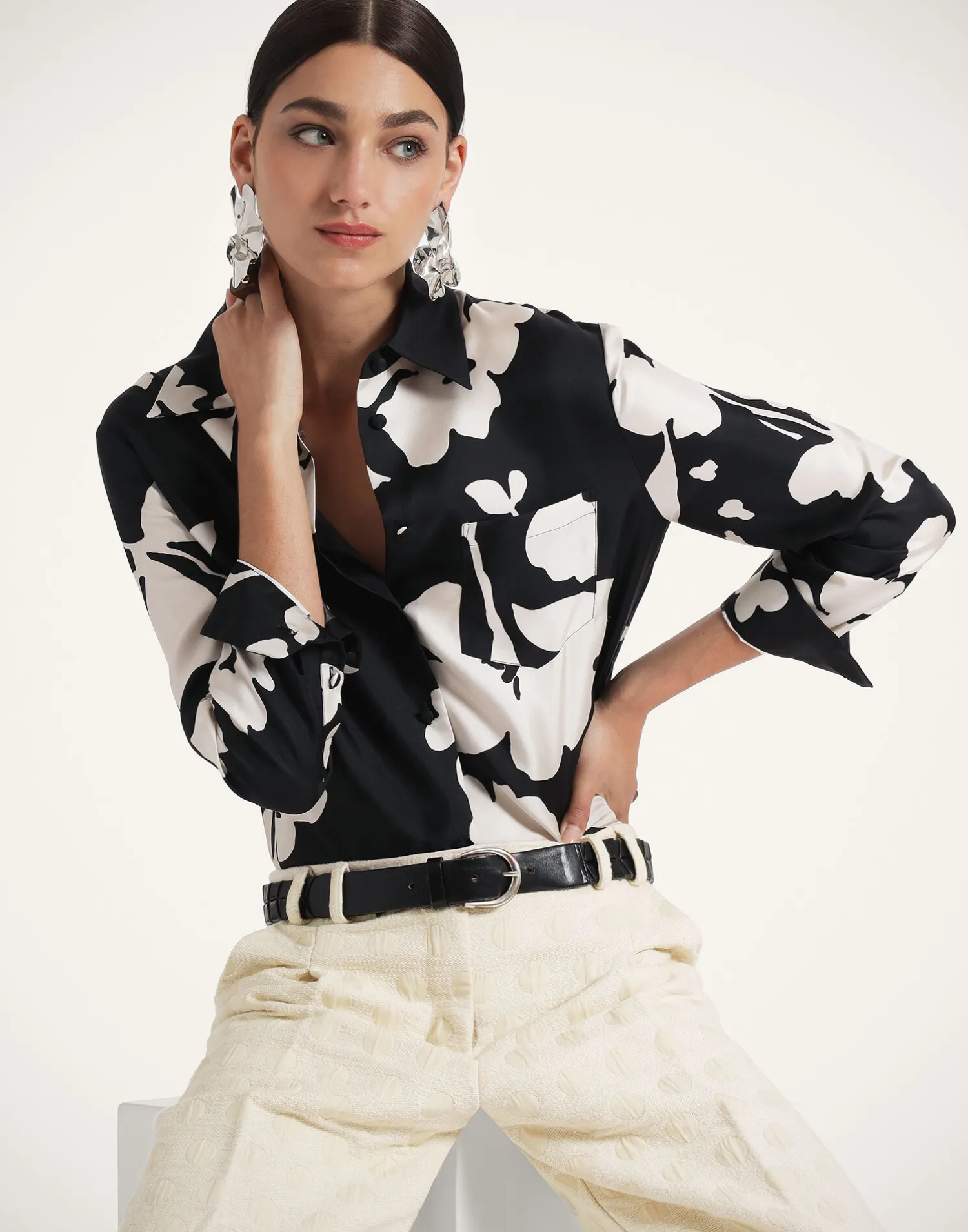 La DoubleJ Camicie E Top<Boy ShirtWinter Jasmine in Twill Silk