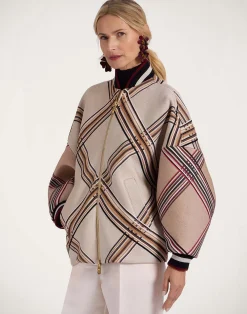 La DoubleJ Capispalla<Brooklyn BomberLady Check Light Beige in Wool