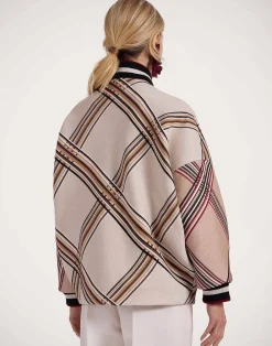 La DoubleJ Capispalla<Brooklyn BomberLady Check Light Beige in Wool