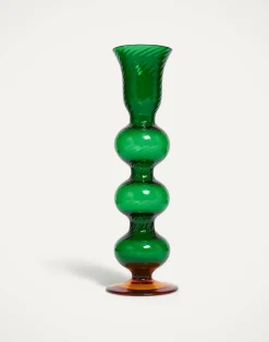 La DoubleJ Candele|Home Décor<Bubble Candle StickSolid Green in Murano Glass