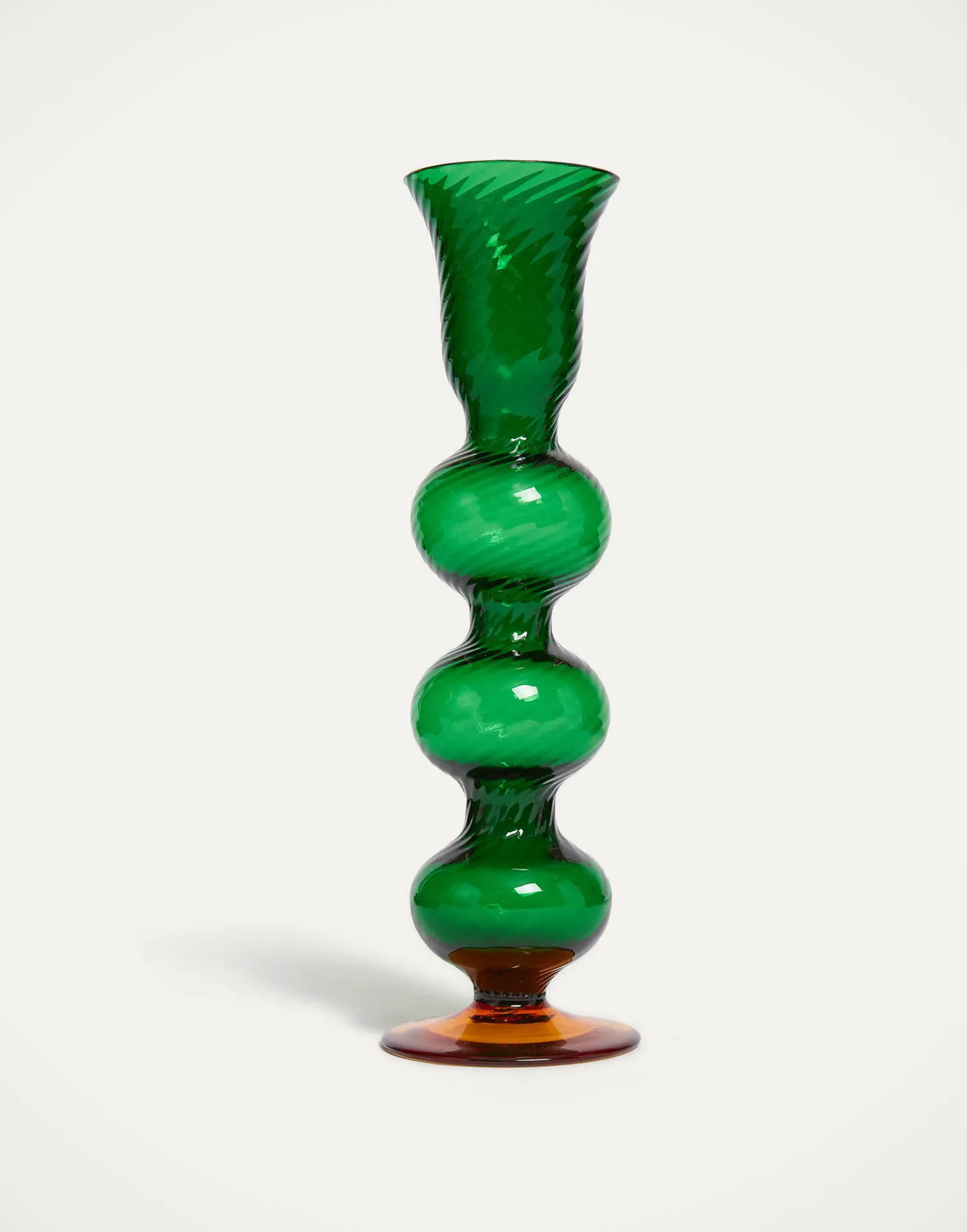 La DoubleJ Candele|Home Décor<Bubble Candle StickSolid Green in Murano Glass