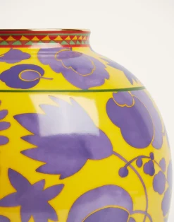 La DoubleJ Vasi|Home Décor<Bubble VaseWildbird Yellow & Purple in Porcelain