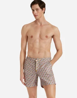 La DoubleJ Moda Mare<Bulldog Drawcord Swim ShortsWhitsun White Sand in Recycled Polyester