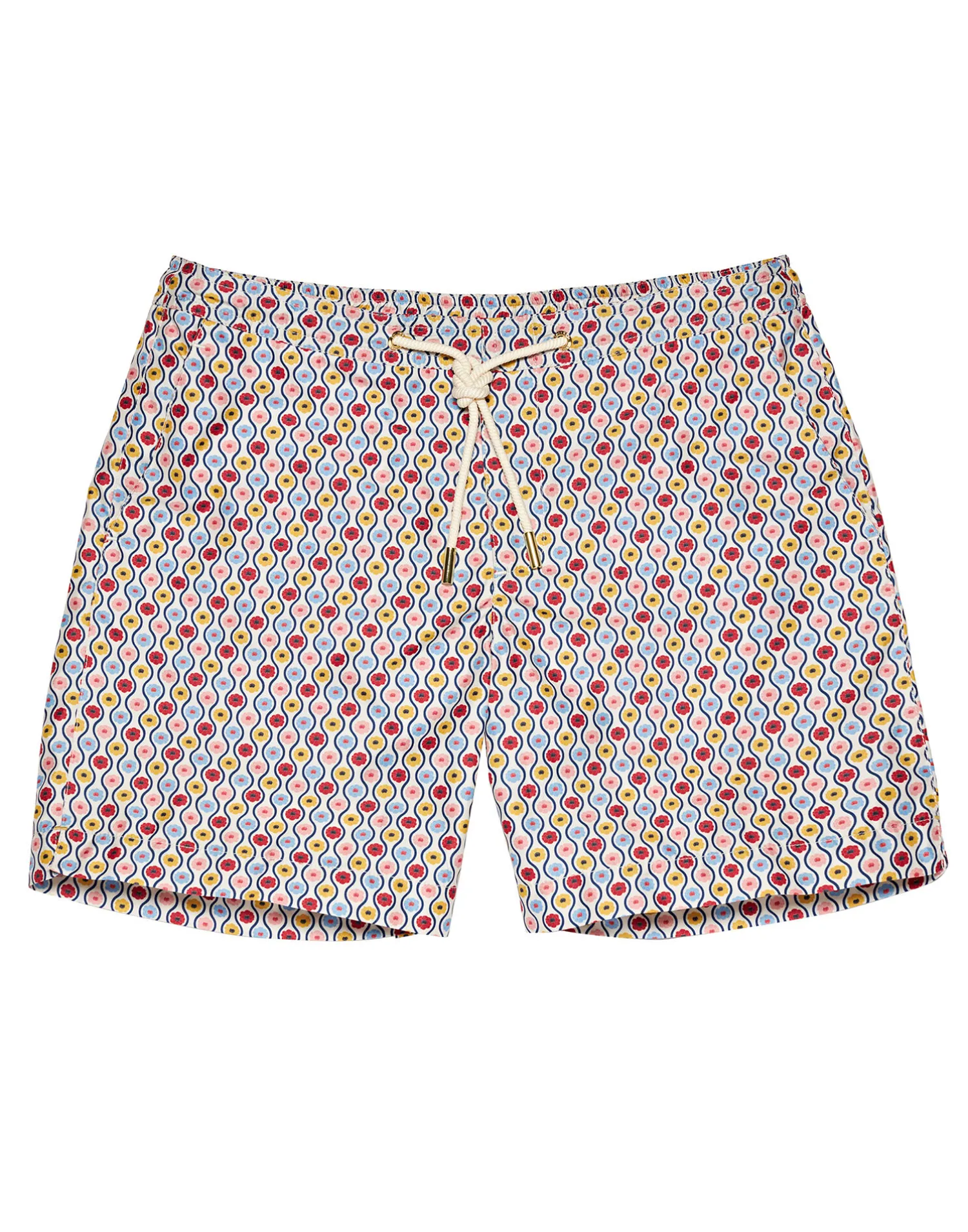 La DoubleJ Moda Mare<Bulldog Drawcord Swim ShortsWhitsun White Sand in Recycled Polyester