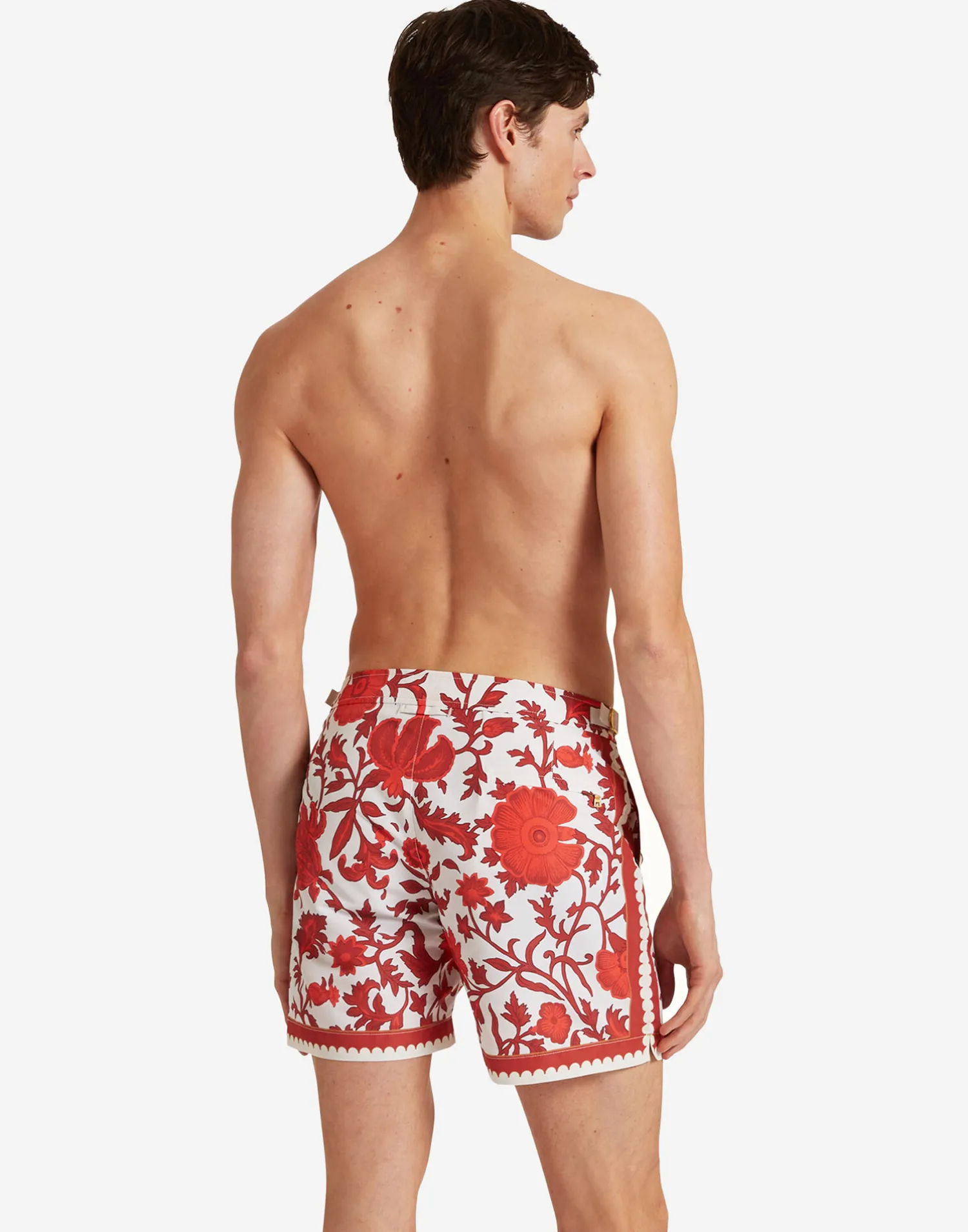 La DoubleJ Moda Mare<Bulldog Swim ShortsDragonflower Placèe Red in Recycled Polyester