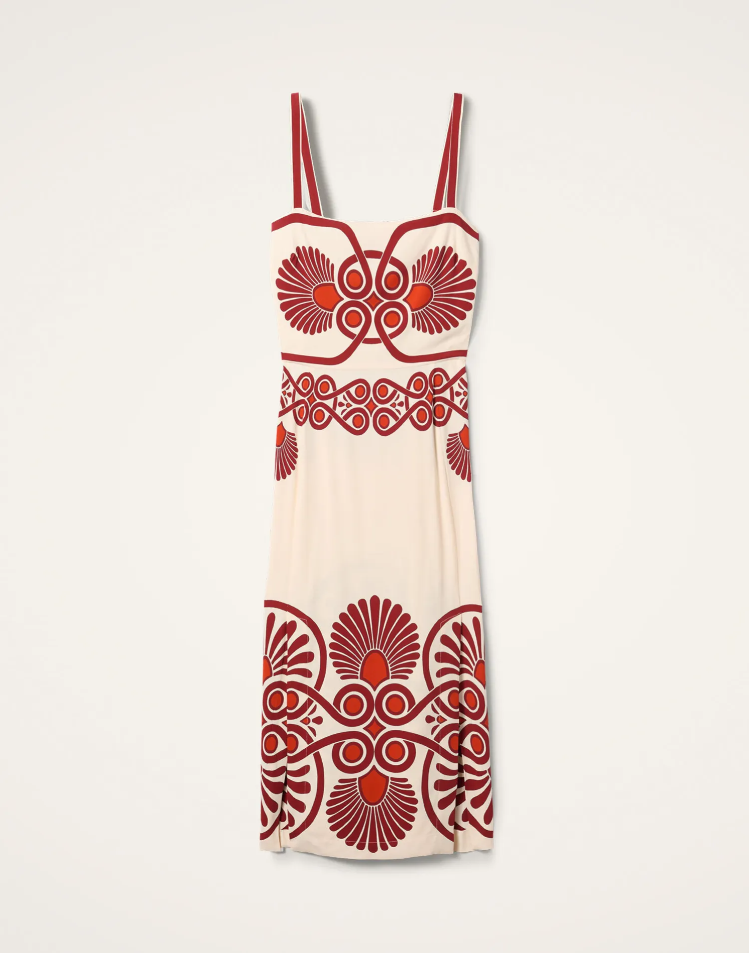 La DoubleJ Vestiti<Buy Me A Martini DressMedallion Placée Cream in Envers Satin