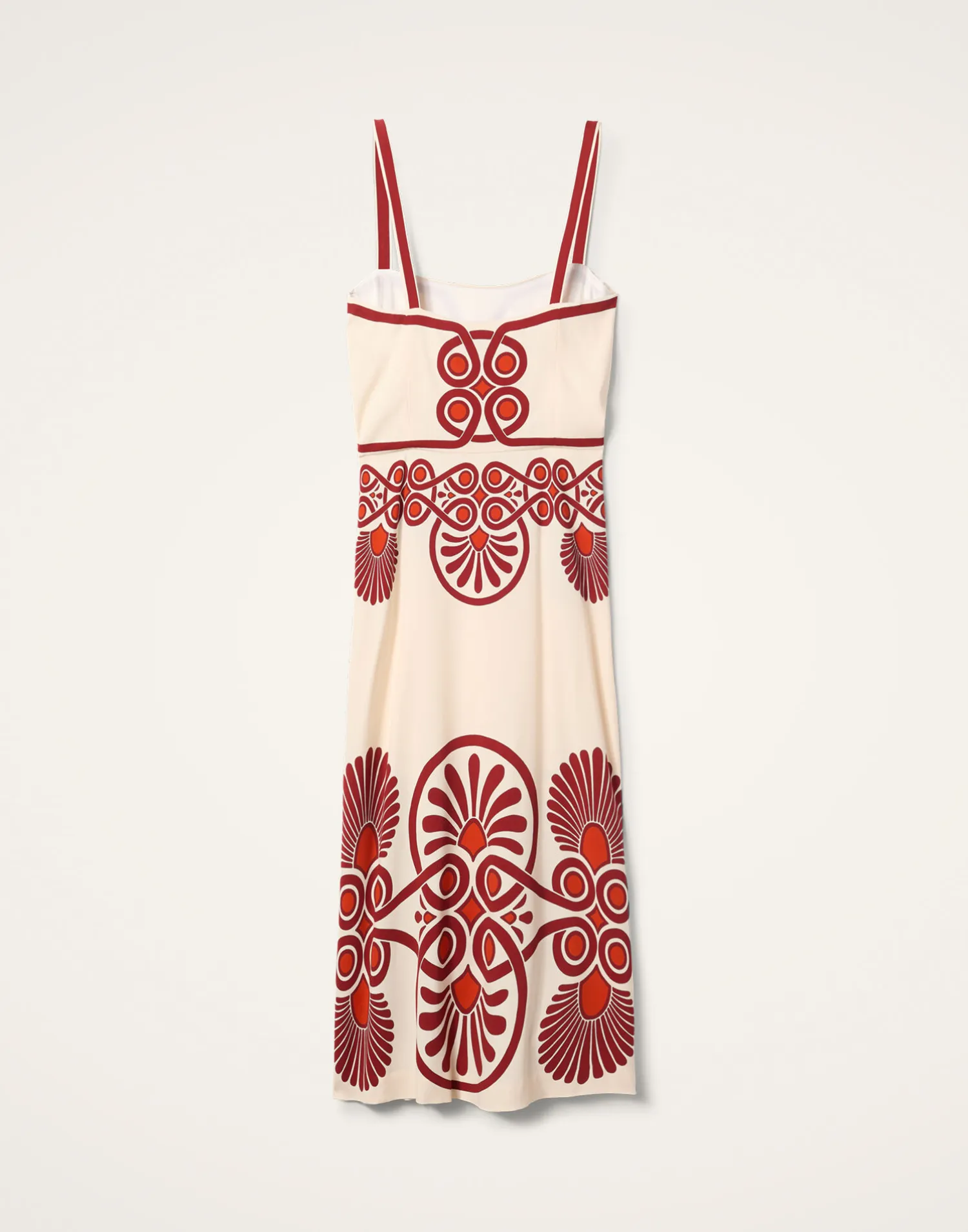 La DoubleJ Vestiti<Buy Me A Martini DressMedallion Placée Cream in Envers Satin