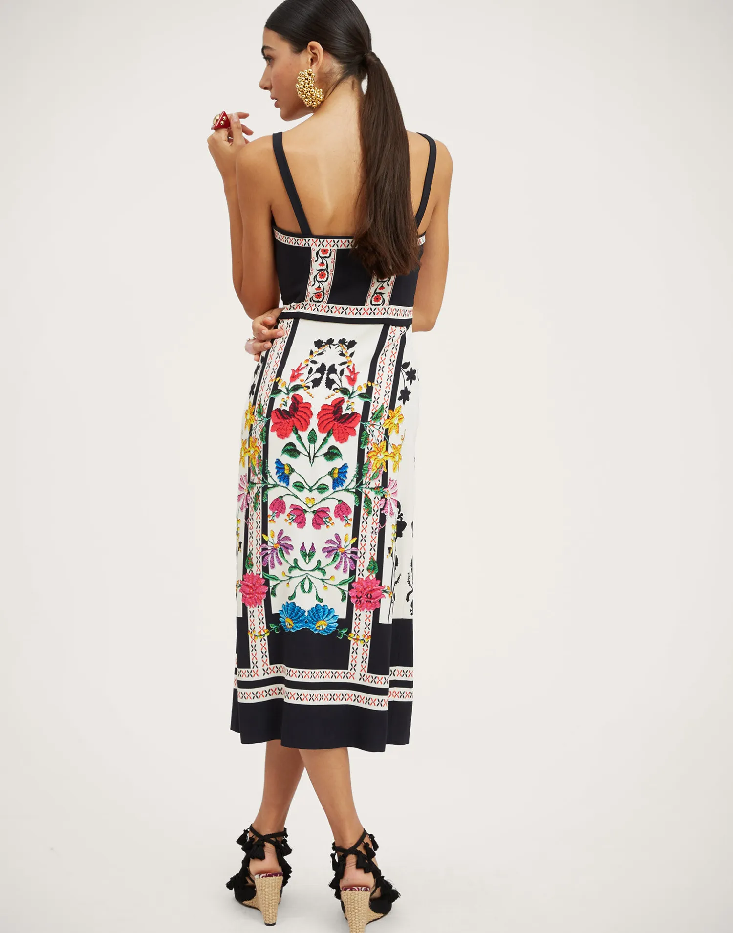 La DoubleJ Vestiti<Buy Me A Martini DressPlaza Placée Ivory in Envers Satin