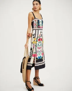 La DoubleJ Vestiti<Buy Me A Martini DressPlaza Placée Ivory in Envers Satin