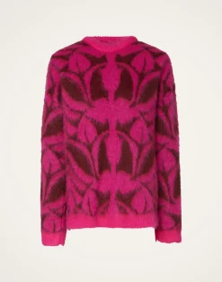 La DoubleJ Maglieria<Camden JumperFuchsia & Bordeaux in Brushed Wool