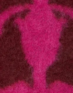 La DoubleJ Maglieria<Camden JumperFuchsia & Bordeaux in Brushed Wool