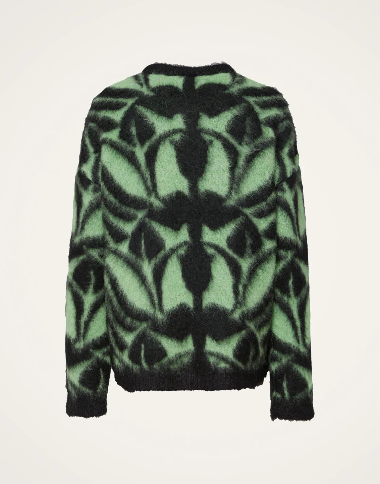 La DoubleJ Maglieria<Camden JumperGreen & Black in Brushed Wool