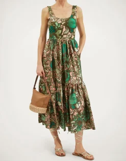 La DoubleJ Vestiti<Capri DressAnemone Pink in Twill Silk