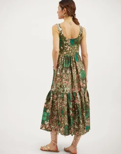 La DoubleJ Vestiti<Capri DressAnemone Pink in Twill Silk