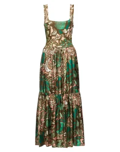 La DoubleJ Vestiti<Capri DressAnemone Pink in Twill Silk