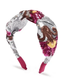 La DoubleJ Accessori Per Capelli|Accessories<CerchiettoSilver in Textured Sequins