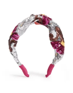 La DoubleJ Accessori Per Capelli|Accessories<CerchiettoSilver in Textured Sequins