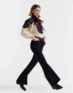 La DoubleJ Party Dressing<Cerere BlouseCorsini Plac&eacute;e Cream in Silk Voile