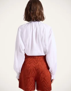 La DoubleJ Camicie E Top<Cerere BlouseSolid White in Tailor Poplin
