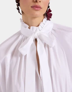 La DoubleJ Camicie E Top<Cerere BlouseSolid White in Tailor Poplin