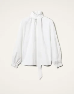 La DoubleJ Camicie E Top<Cerere BlouseSolid White in Tailor Poplin